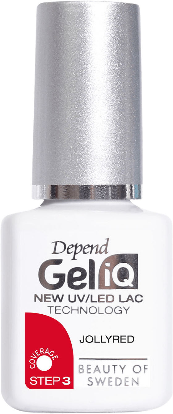 Gel iQ Winter Collection, från Depend, i färgen Jollyred.