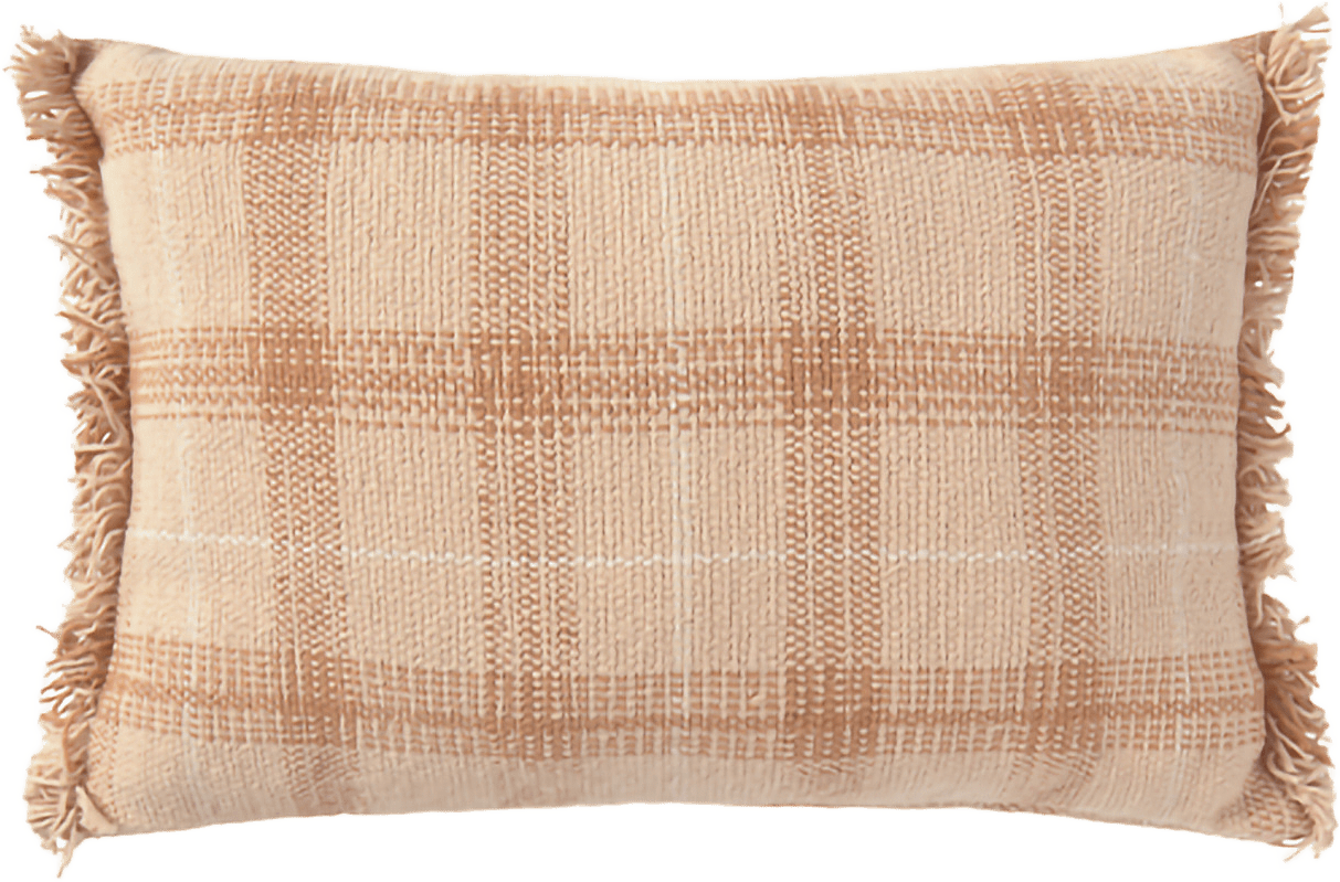 Handvävd Kudde, från LORENA CANALS, i färgen ros, kastanj, naturlig.