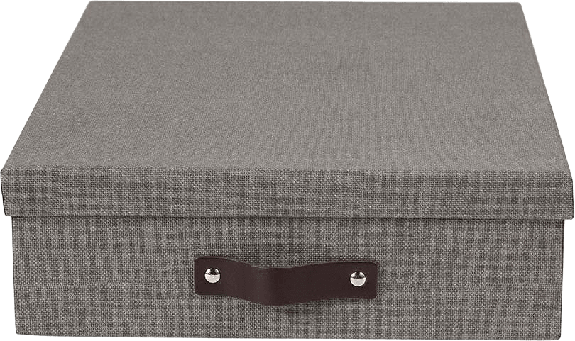 Förvaringsbox A4 Oskar, från Bigso Box of Sweden, i färgen Grey.