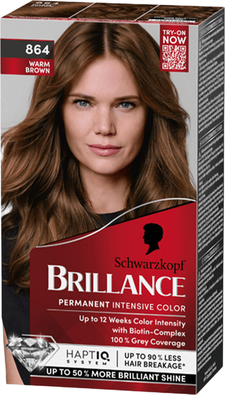 Brillance Hårfärg, från Schwarzkopf, i färgen Warm Brown.