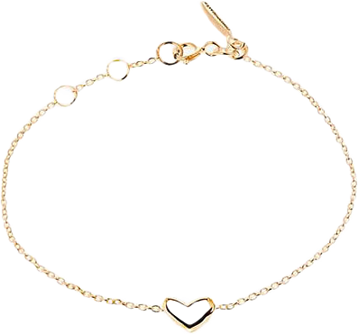 Loving heart medium single bracelet, från Drakenberg Sjölin, i färgen Gold.