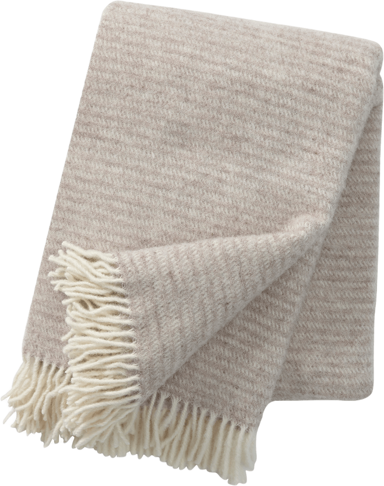 Ullpläd Ralph, från Klippan, i färgen Naturligt Beige.