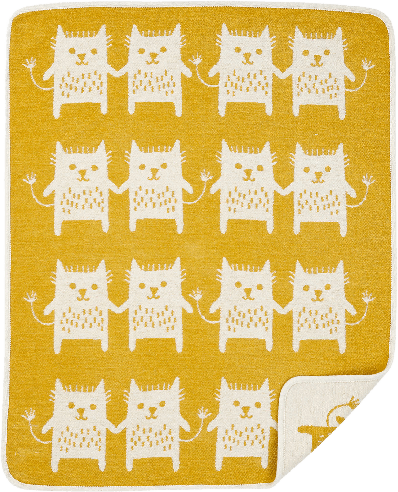 Little Me, Ekologiskt bomullsfilt, Gul, från Klippan, i färgen Yellow.