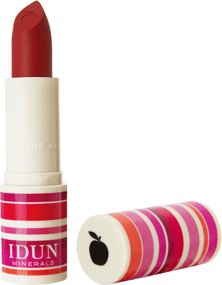 Matte Lipstick, från IDUN Minerals, i färgen Jordgubb.