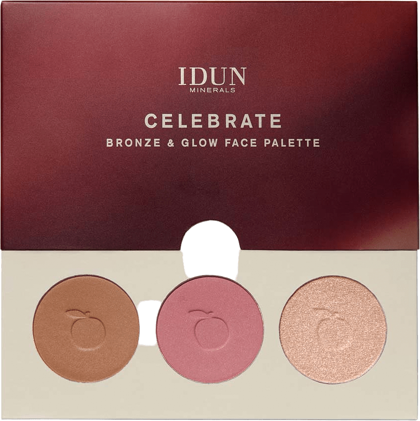 Celebrate Bronze & Glow Face Palette, från IDUN Minerals, i färgen Celebrate Bronze & Glow.
