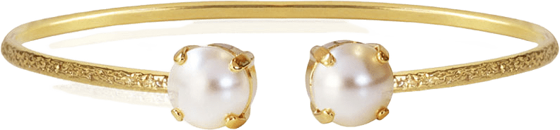 Classic Petite Bracelet Pearl, från Caroline Svedbom, i färgen Gold.