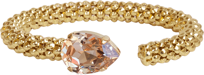 Classic Rope Bracelet Silk, från Caroline Svedbom, i färgen Gold.