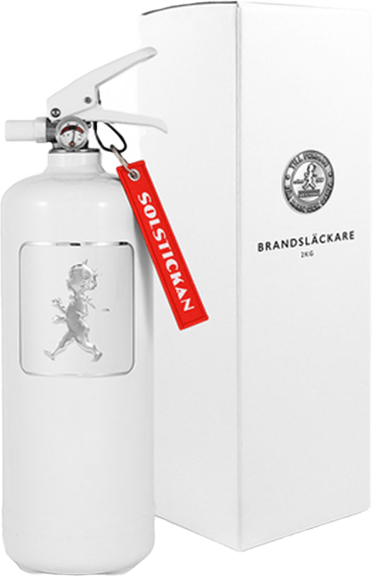 Brandsläckare 2 kg, från Solstickan Design, i färgen Vit.
