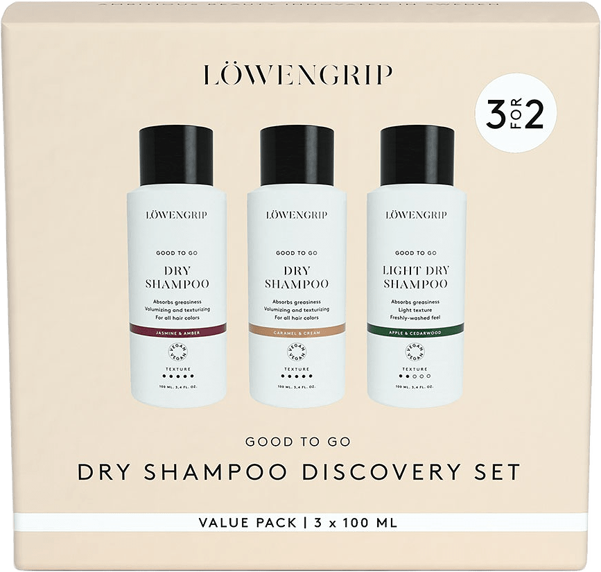 Good To Go – Dry Shampoo Discovery Set, från LÖWENGRIP.