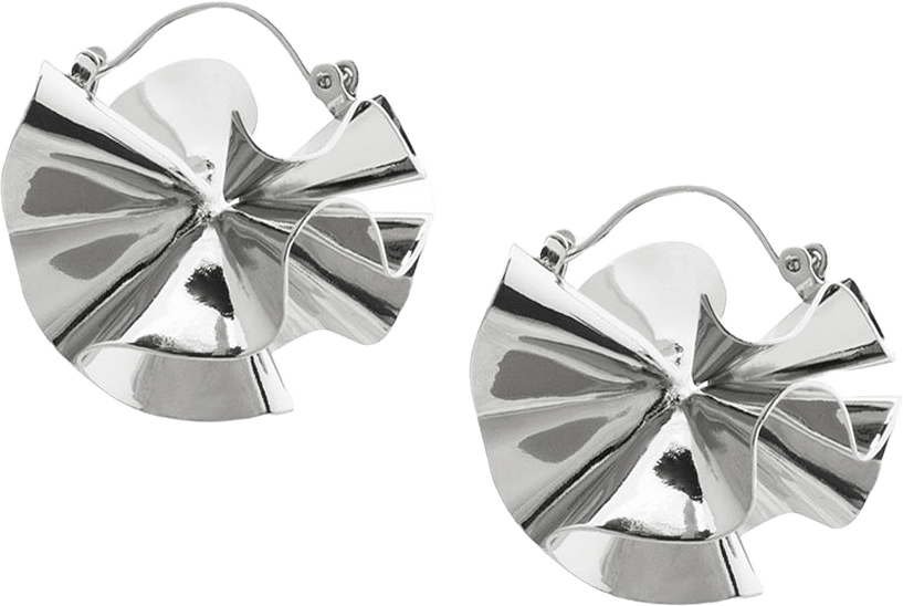 Hedvig Deco Hoops, från Charlotte Bonde STHLM, i färgen Silver.