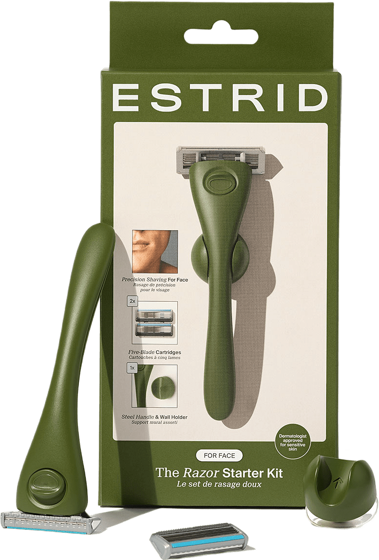 Estrid The Face Razor Starter Kit, från Estrid, i färgen Moss.
