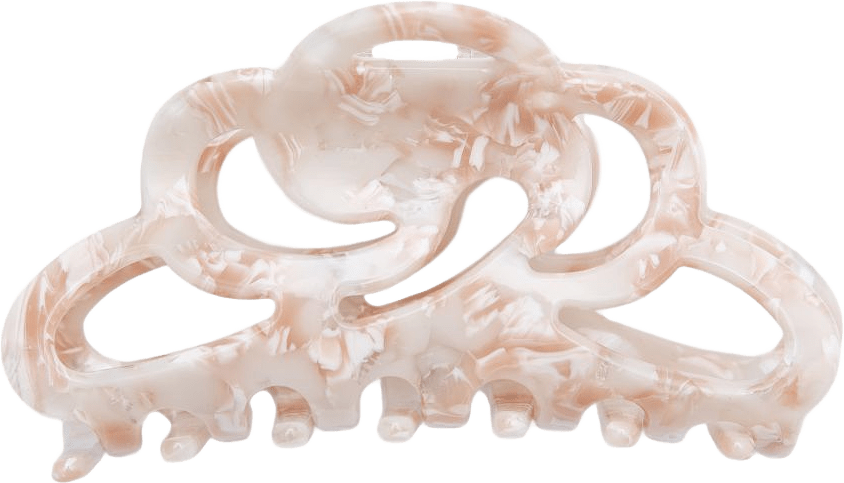 Hårklämma Judy Beige, från ByBarb, i färgen Beige.