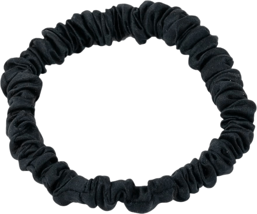 Sidensnodd Tunn Svart, från ByBarb, i färgen Black.