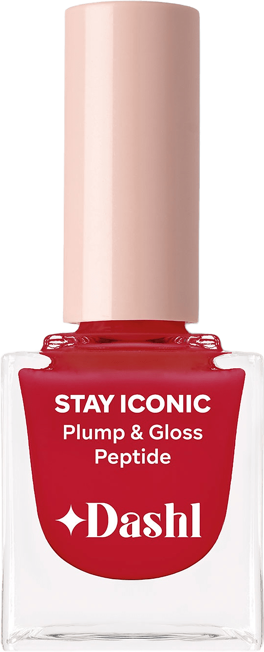Stay Iconic Plump & Gloss Peptide, från DASHL, i färgen Scarlett.