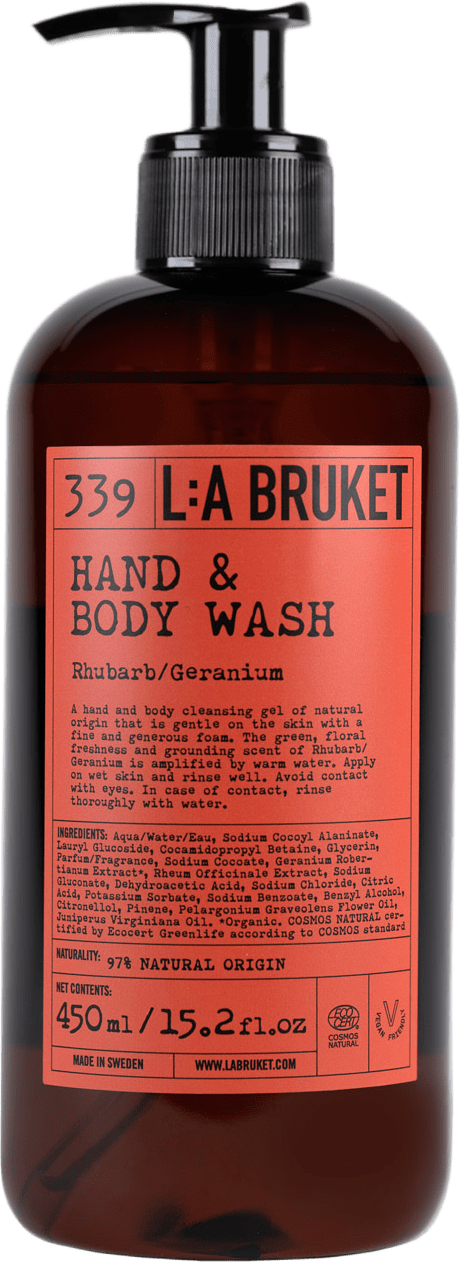 Hand & Body Wash Rhubarb, från L:a Bruket.