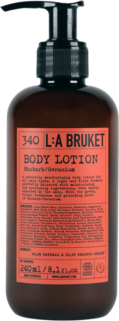 Body Lotion Rhubarb, från L:a Bruket.