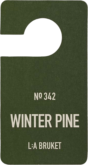 Fragrance Tag 342 Winter Pine, från L:a Bruket.