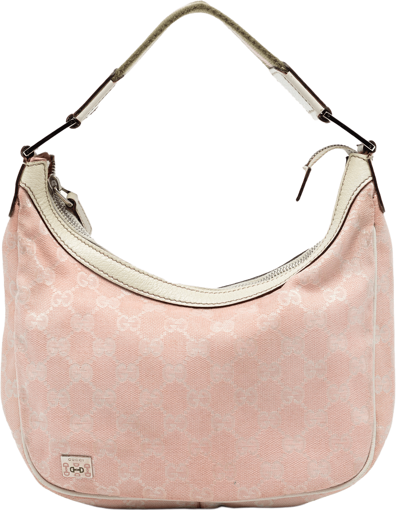 Gucci Small Gg Canvas Web Pop Shoulder Bag, från Luxclusif, i färgen light pink.