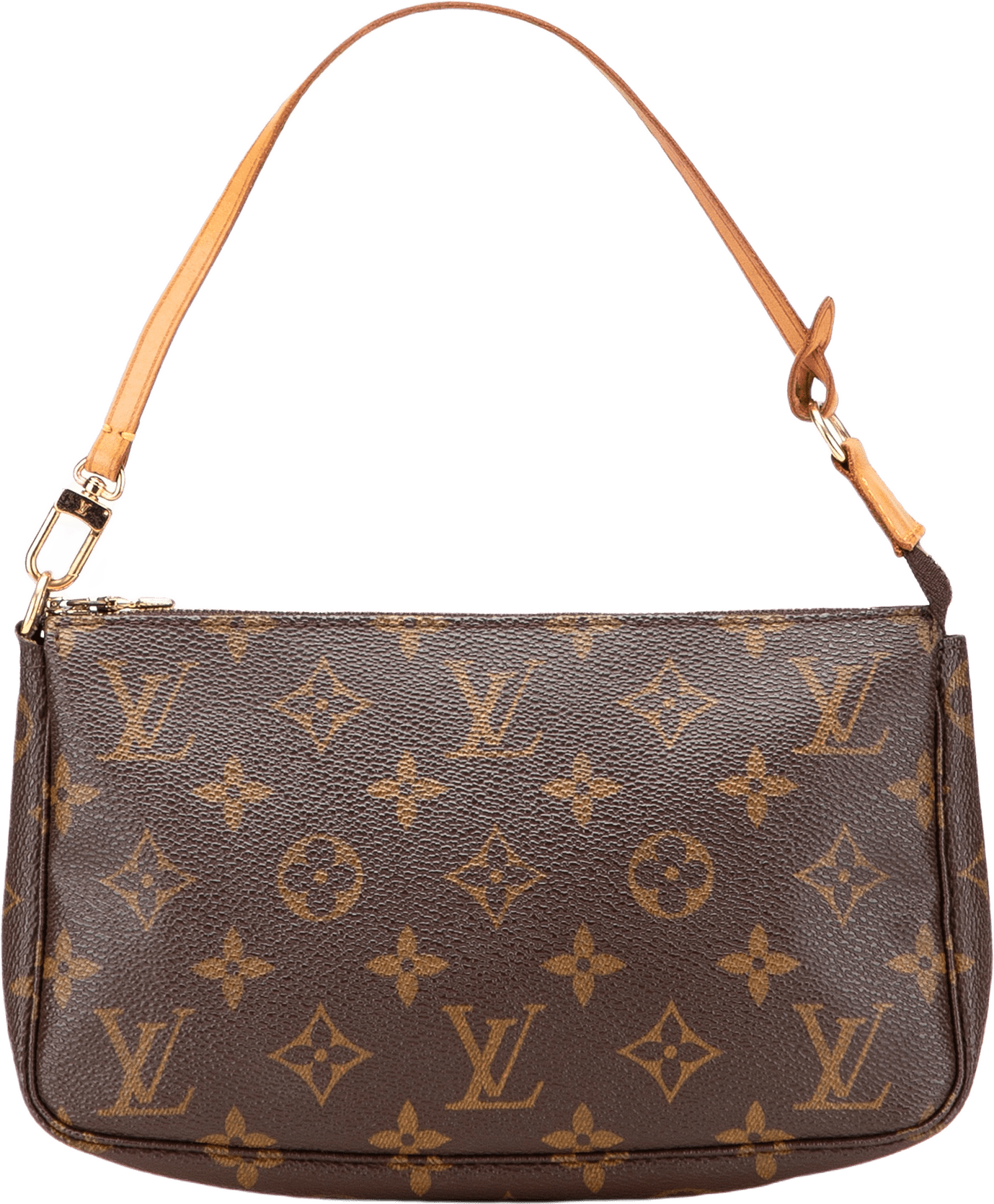 Louis Vuitton Monogram Pochette Accessoires, från Luxclusif, i färgen brown.