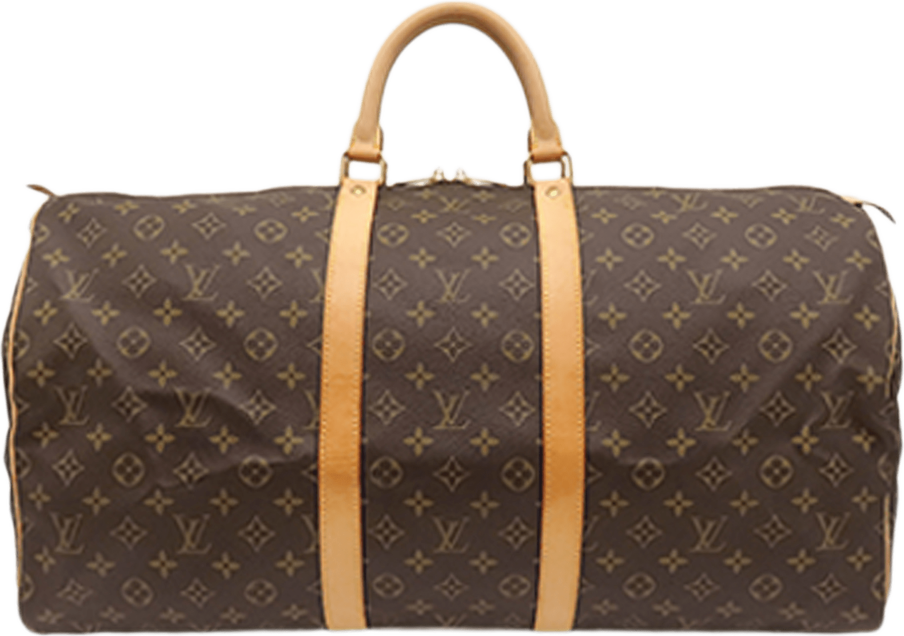 Louis Vuitton Monogram Keepall 55, från Luxclusif, i färgen brun.