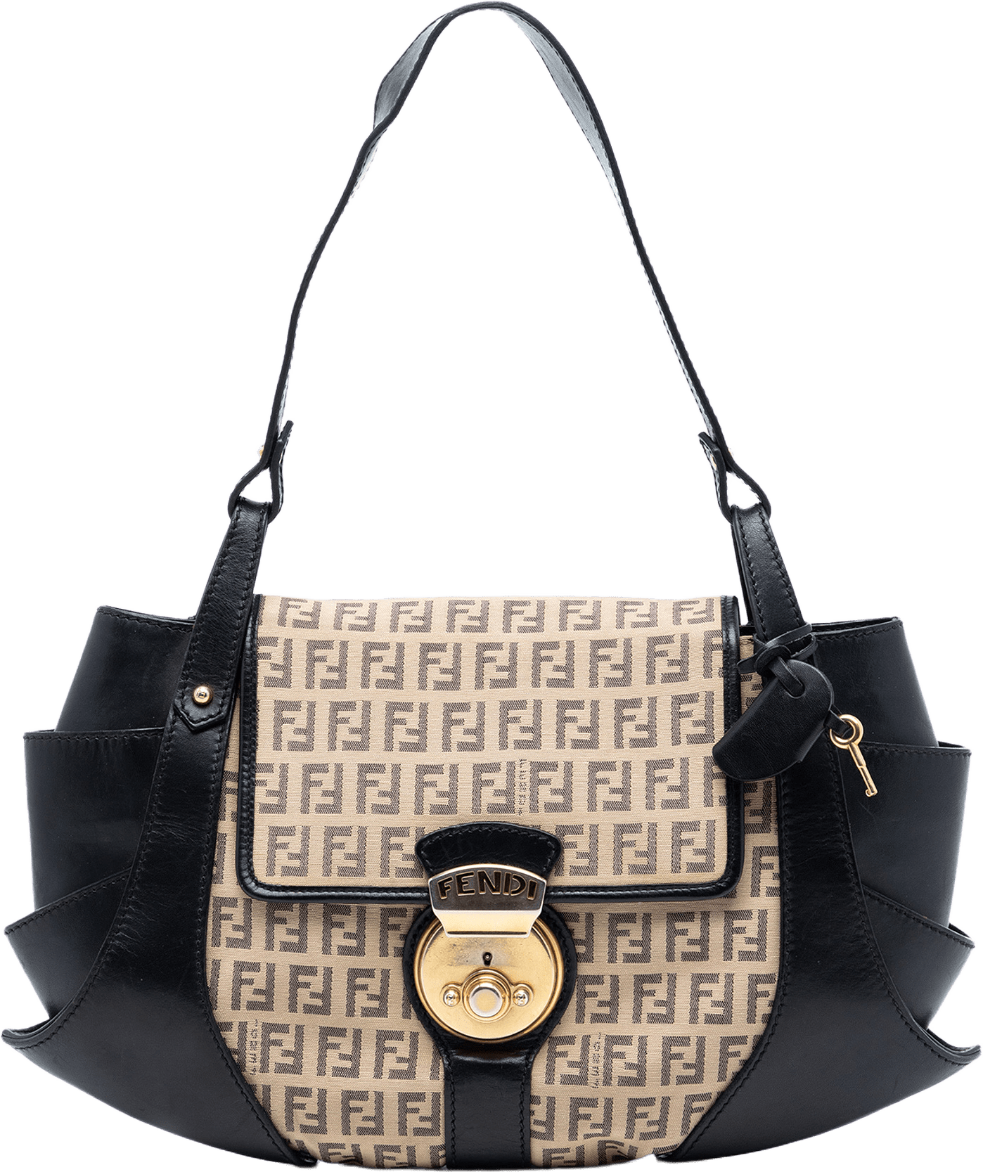 Fendi Zucchino Borsa Tuc, från Luxclusif, i färgen beige.