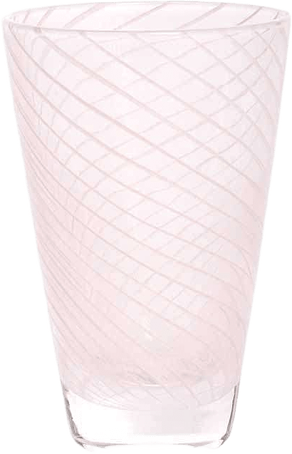 Yuka Swirl Glass - Pack Of 2, från OYOY Living, i färgen rose.