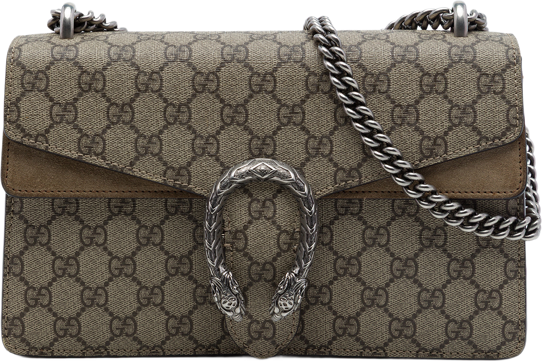 Gucci Medium Gg Supreme Dionysus Shoulder Bag, från Luxclusif, i färgen beige.
