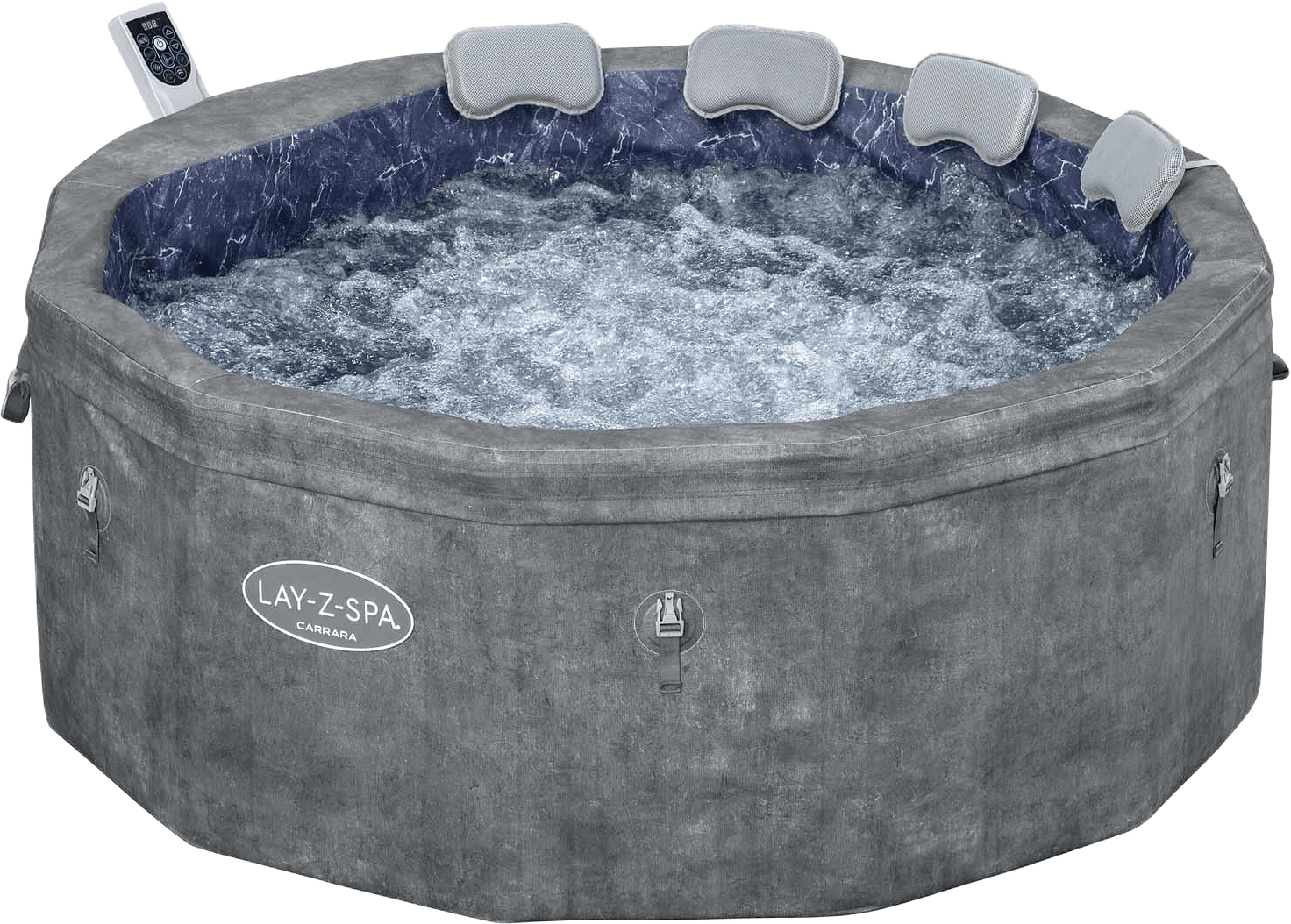 Lay-z-spa Carrara Thermacore 1,70 X 0,65 M, från Bestway, i färgen grå.