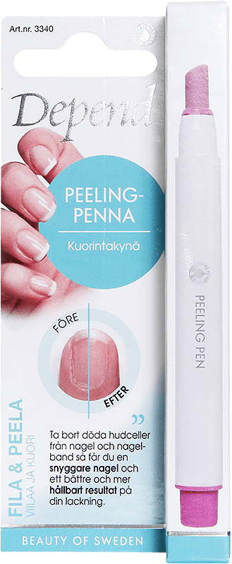 Peelingpenna, från Depend.