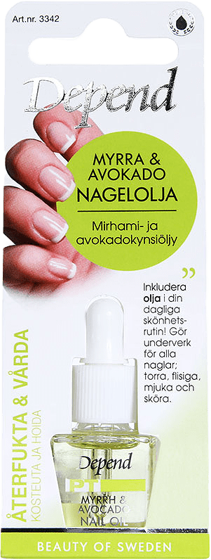 Myrra & Avokado Nagelolja, från Depend.