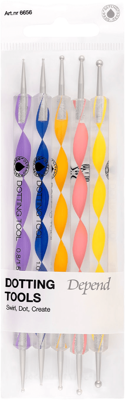 Dotting Tools 5-pack, från Depend.