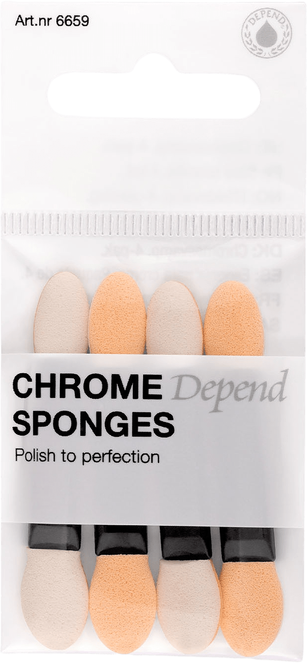 Chrome Sponges 4-pack, från Depend.