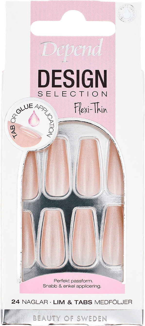 Design Selection Nude Shimmer Coffin, från Depend.