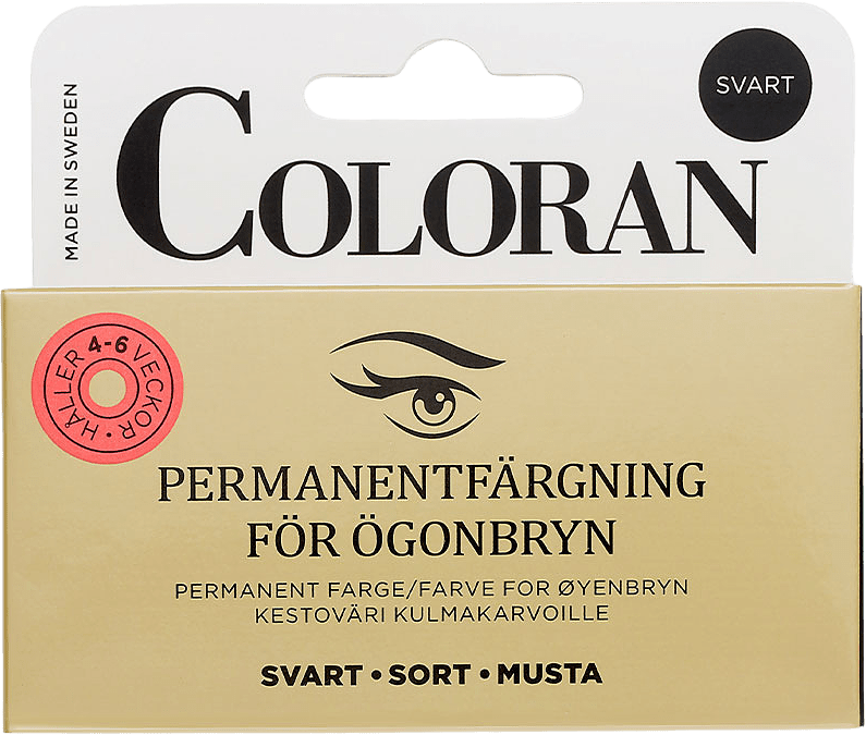 Ögonbrynsfärg, från Coloran, i färgen Svart.