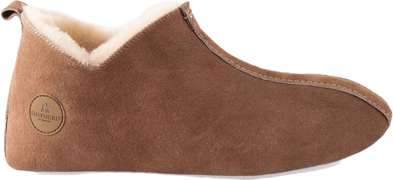 Slipper Henrik, från Shepherd, i färgen Antique Cognac.