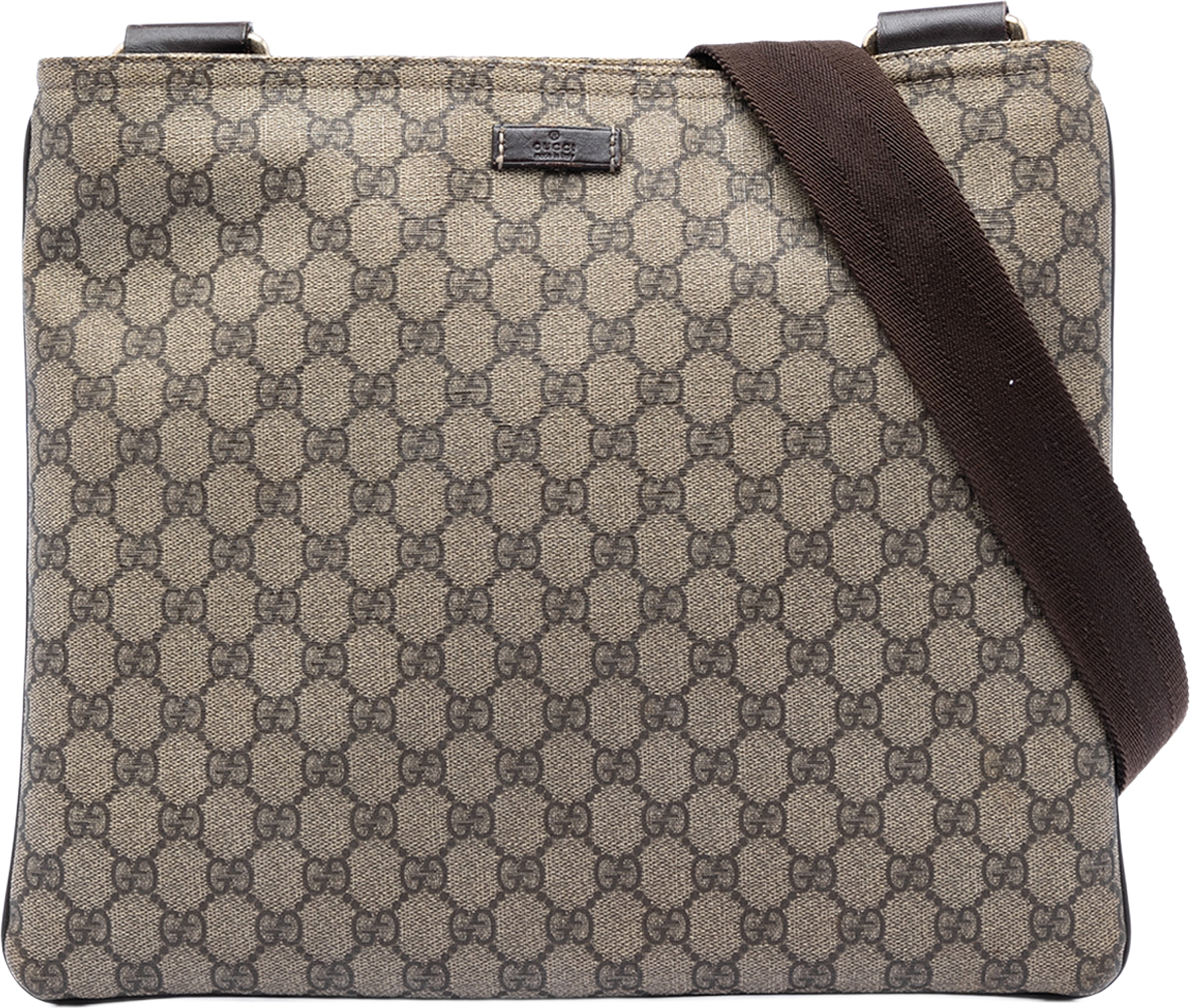 Gucci Gg Supreme Crossbody, från Luxclusif, i färgen beige.