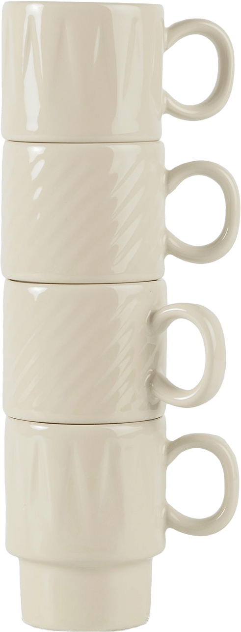 Coffee & More espressomugg, 4-pack, från Sagaform, i färgen Beige.