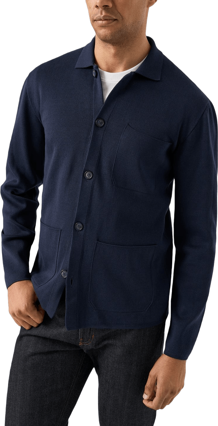 Stickad Overshirt