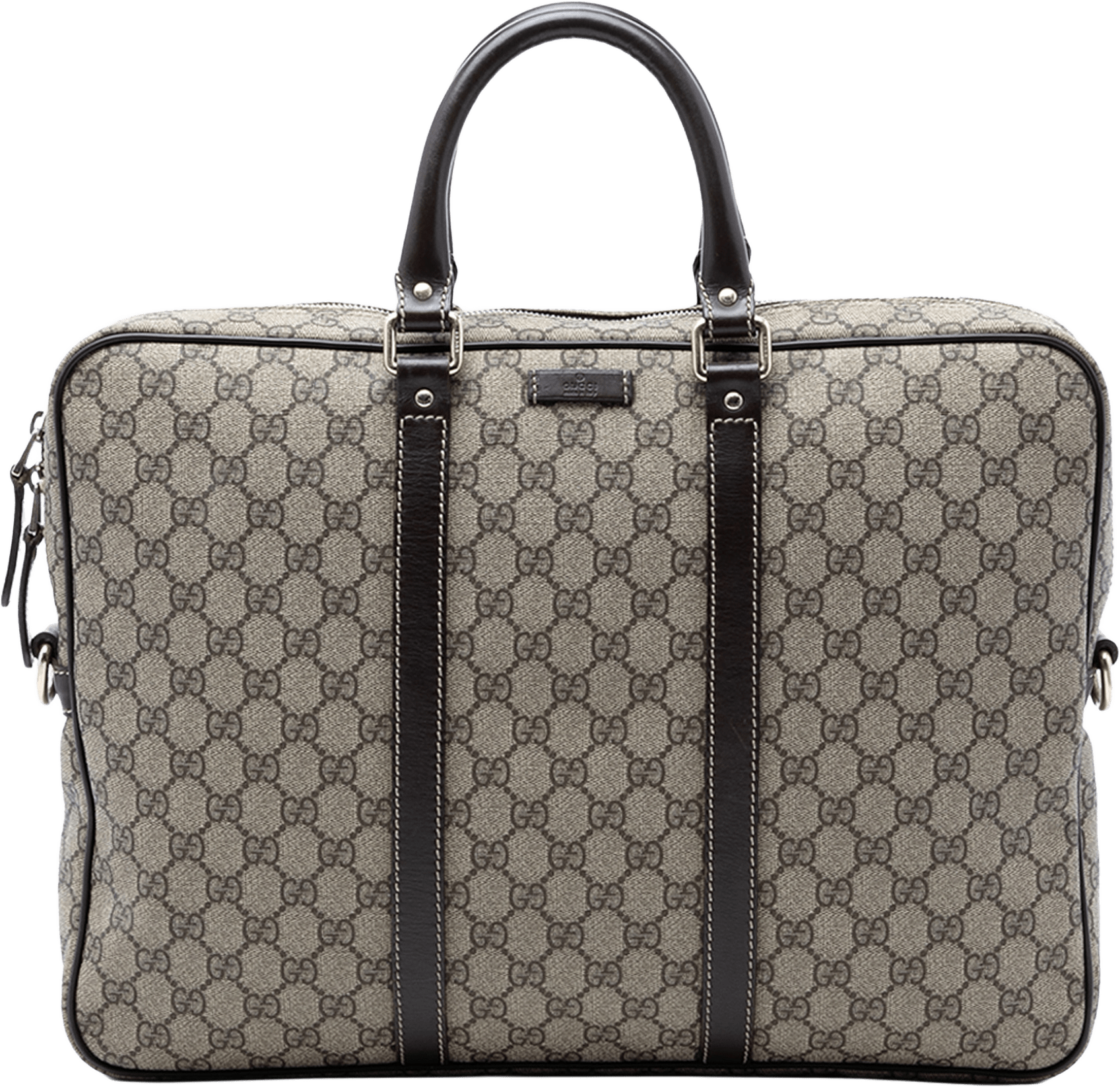 Gucci Gg Supreme Business Bag, från Luxclusif, i färgen beige.
