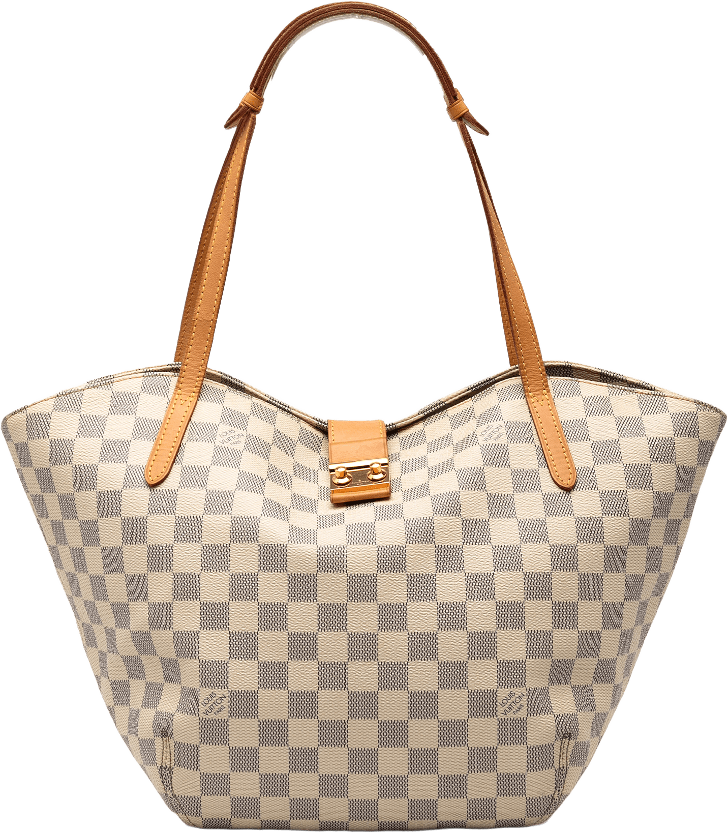 Louis Vuitton Damier Azur Salina Pm, från Luxclusif, i färgen white.