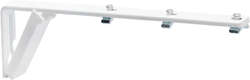 Vinkel till Flexi-skena, från Kirsch, i färgen White.