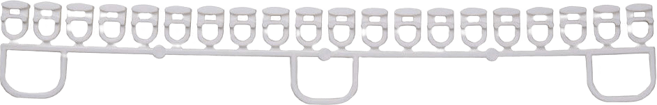 FLEXI/ELITE GLID 20-STRIP, från Kirsch, i färgen White.