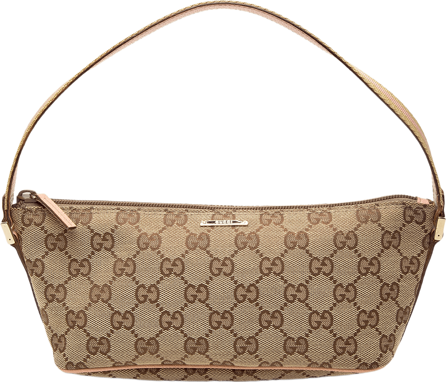 Gucci Gg Canvas Web Boat, från Luxclusif, i färgen beige.