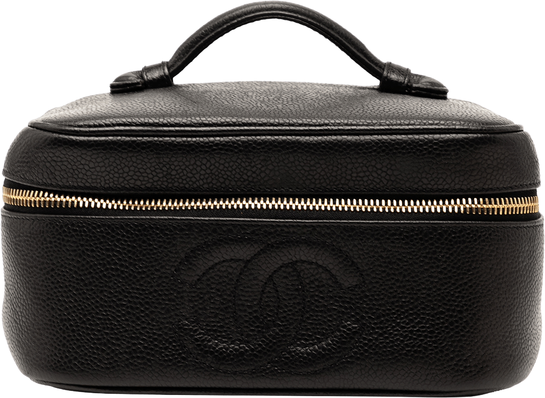 Chanel Cc Caviar Vanity Bag, från Luxclusif, i färgen black.