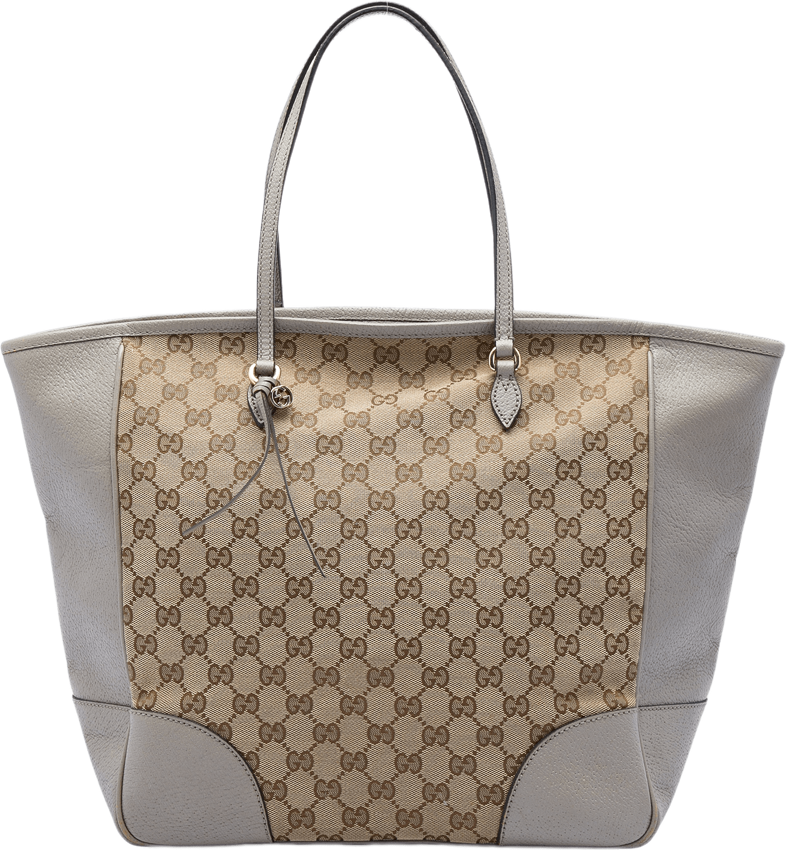 Gucci Gg Canvas And Leather Bree Tote, från Luxclusif, i färgen beige.