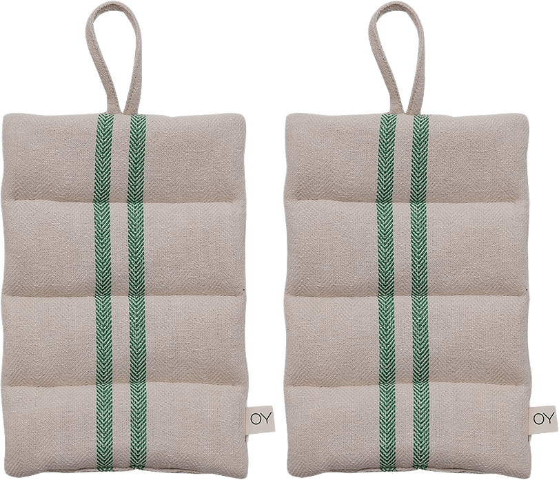 Linu Potholder - Pack Of 2, från OYOY Living, i färgen green.