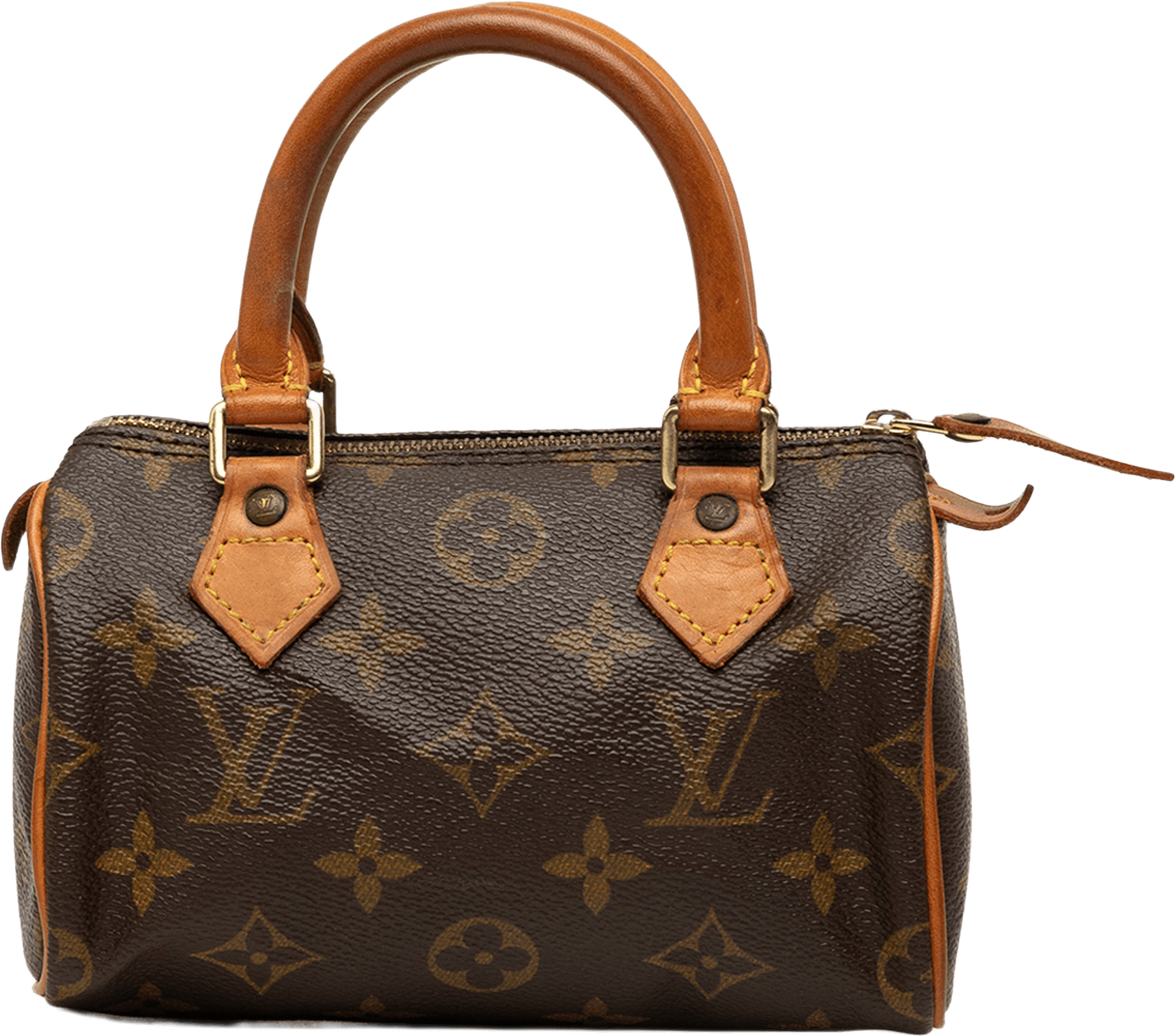 Louis Vuitton Monogram Mini Speedy Hl, från Luxclusif, i färgen brun.