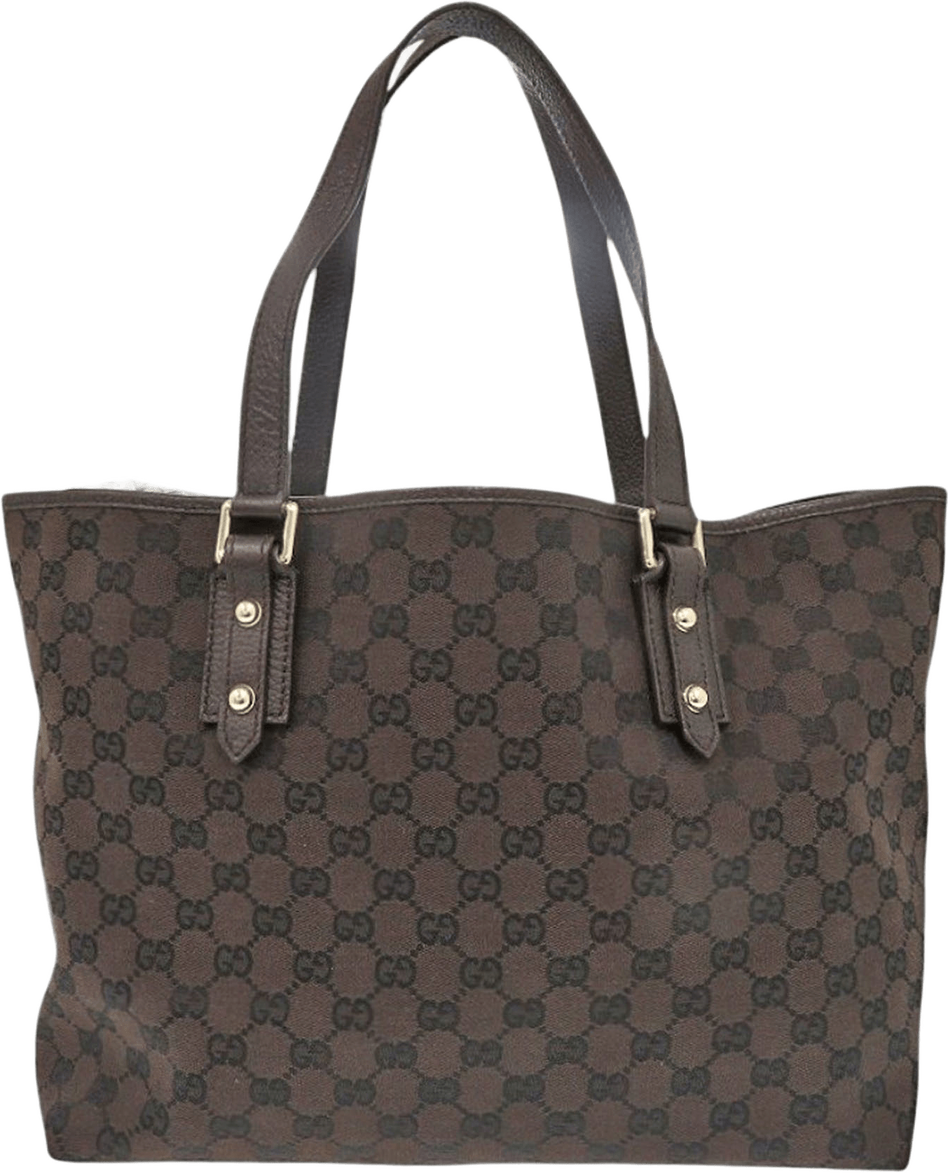 Gucci Gg Canvas Tote, från Luxclusif, i färgen dark brown.