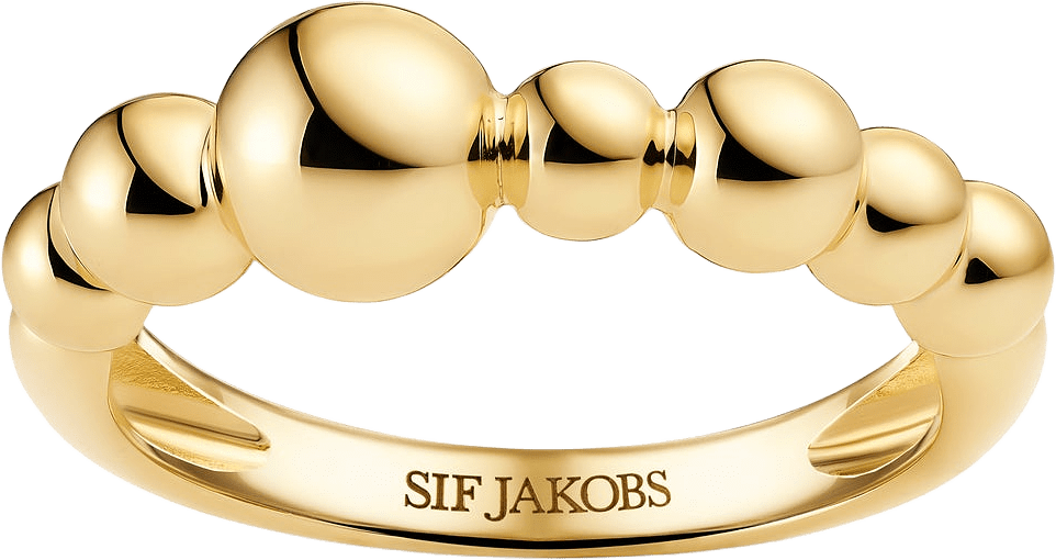 Ring Bormio, från Sif Jakobs Jewellery, i färgen 18k guldpläterad.