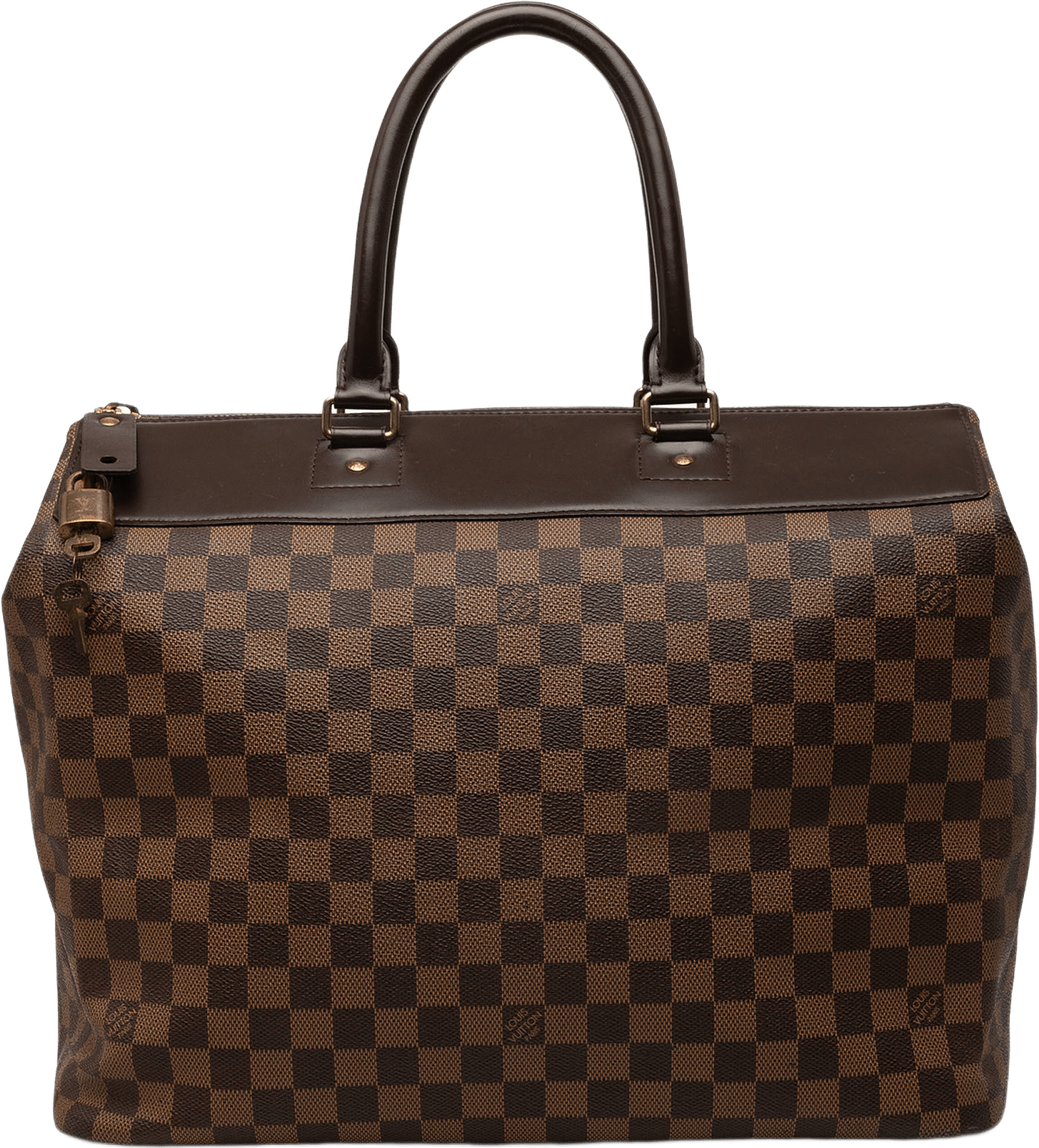 Louis Vuitton Damier Ebene Greenwich Pm, från Luxclusif, i färgen brun.